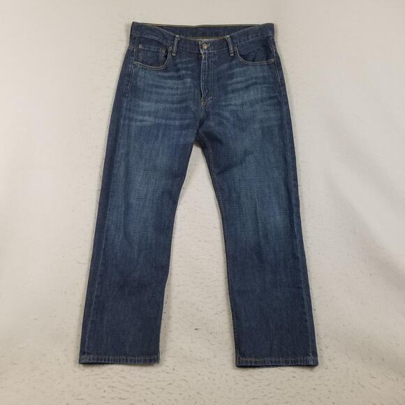 Levi's 569 Jeans Mens 34x30 Blue Loose Straight Leg Denim 5 Pocket Zip Fly - Picture 1 of 14